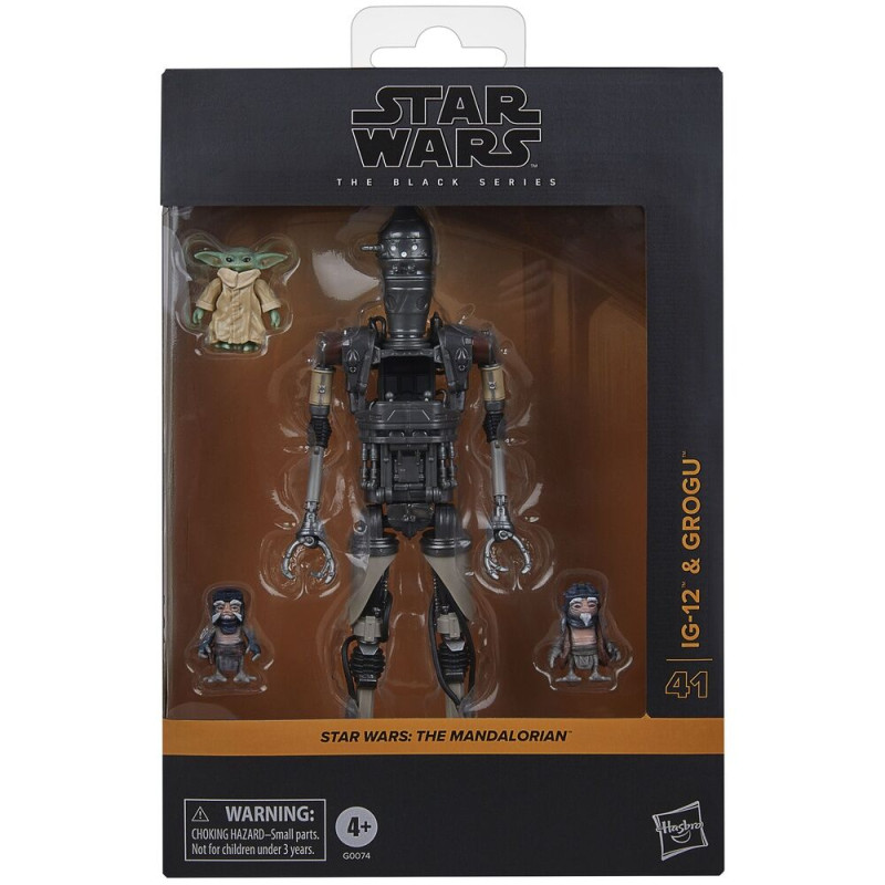 Set figuras IG-12 & Grogu The Mandalorian Star Wars 15cm